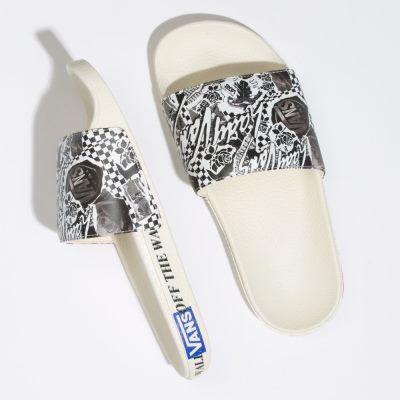 Vans Lady Vans Slide-On - Kadın Sandalet (Beyaz)